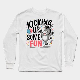 Kicking Up Some Fun Long Sleeve T-Shirt